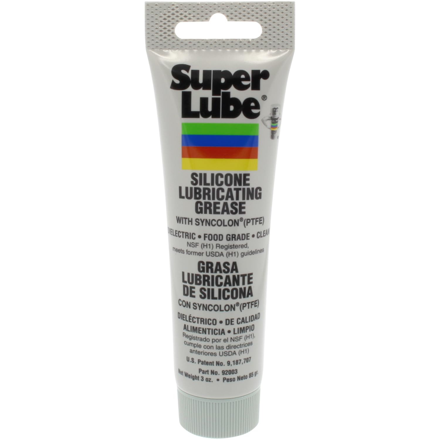 A tube of silicone grease lubricant for car parts