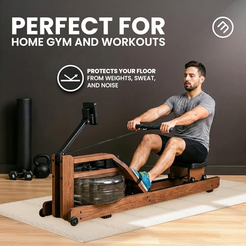 Image of bemaxx Gym Mats Set - 18 pcs EVA Interlocking Foam Floor Tiles (12.6 inchx12.6 inchx0.4 inch) 18sqft Protective Gym Flooring Sports Home Workout Exercise Mats Puzzle Garage Fitness Play-Room Pool Treadmill Bike