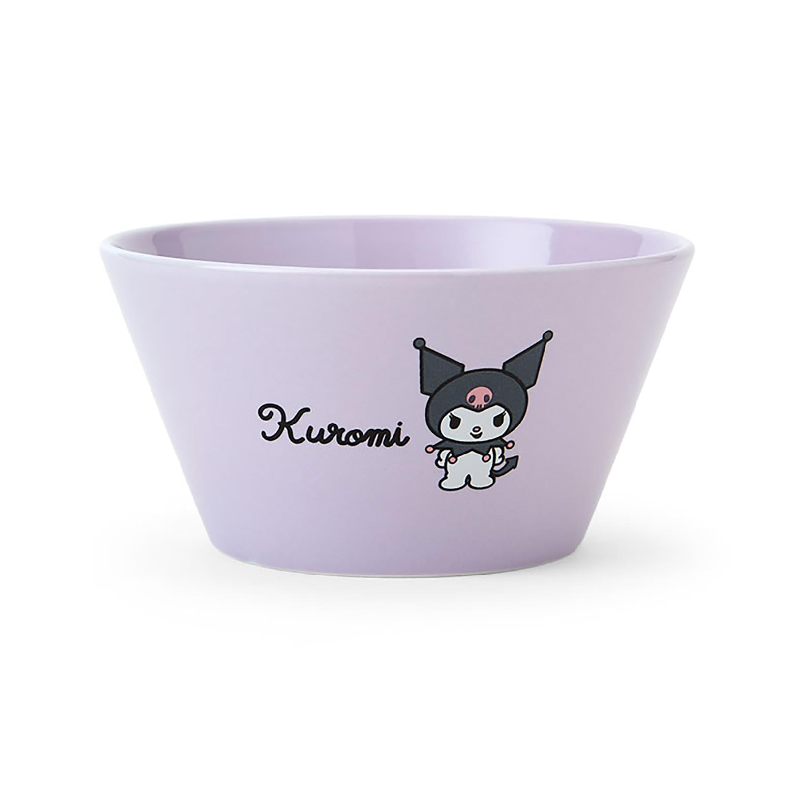 Sanrio Kuromi Porcelain Bowl 4.7in Microwave Dishwasher Safe Purple