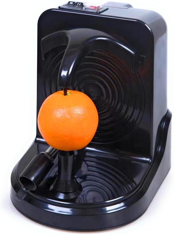 Pelamatic Electric Fruit Peeler | Automatic Orange, Apple, Potato Peeler | Durable Stainless Steel | Versatile & Easy-to-Use | Black | 9.5x7x10.5 inches | Plastic & Stainless Steel | Kitchen Appliance