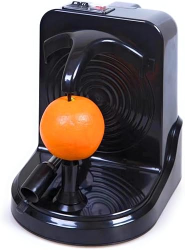 Pelamatic Pelador Eléctrico de Frutas Pelador Automático de Naranja, Manzana, Papa Acero Inoxidable Duradero Versátil y Fácil de Usar Negro