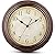 Bernhard Products Vintage Wall Clock Silent Non Ticking - 12 Inch Quality Quartz Battery Operated Decorative Brown Clock for Home Kitchen Living/Dining Room Office Decor, Easy to Read, Rustic Bronze
