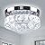 YPQXYHDA 9.8" Crystal Flush Mount Ceiling Light Fixtures LED Round Mini Chandelier Light Fixture Ceiling Lamp for Kitchen Hallway Foyer 15 W 6000K