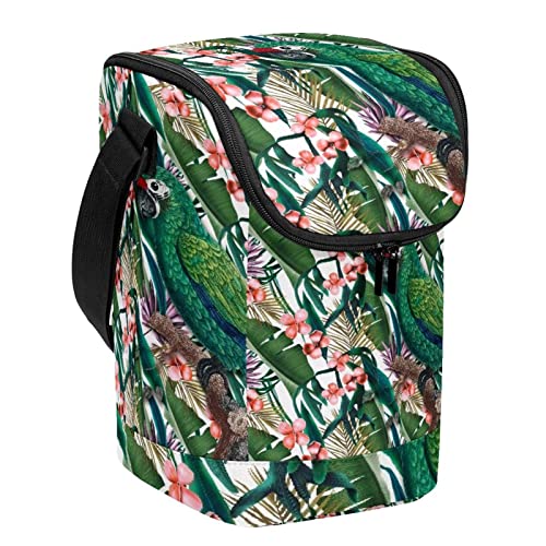 Bolsa de almuerzo para escuela con cremallera lavable de animales 2