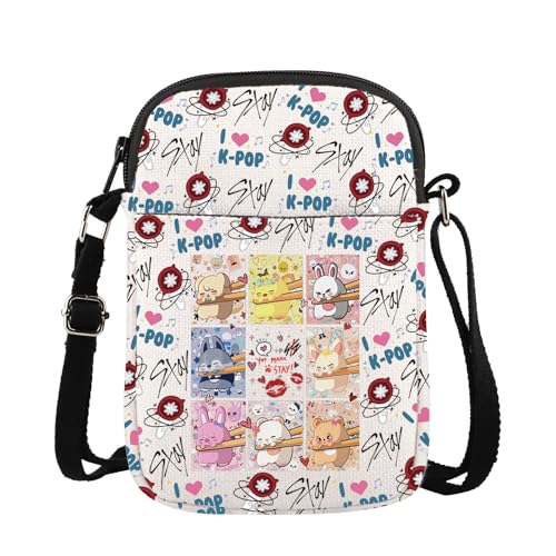 WSNANG Group Crossbody Bag Cartoon Member Shoulder Bag Stay Fandom Gifts Music Lover Gifts Music Merchandise