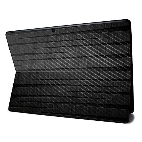 Image of MightySkins Carbon Fiber Skin for Microsoft Surface Pro X - Carved Wood | Textured Carbon Fiber Finish | Easy to Apply, Remove, and Change Styles | Made in The USA