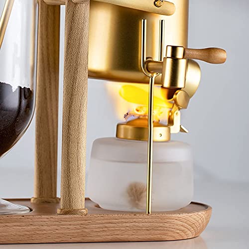 Lujosa cafetera con sifón de Equilibrio, máquina de café con Molinillo Sentado con Mango en U, para Suave/Suave… - Imagen 5