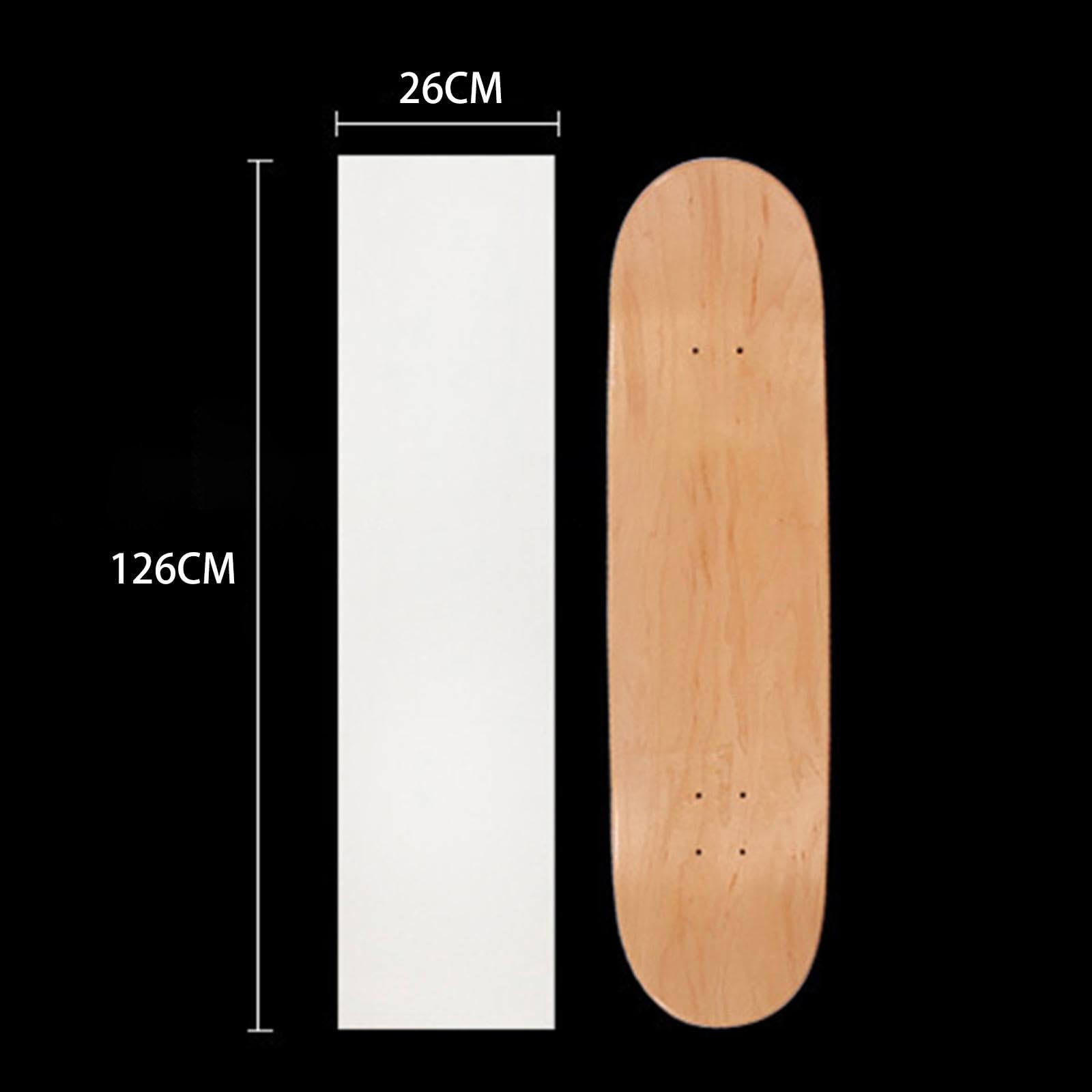 MagiDeal Longboard Cruiser Grip Tape 50x10 Pouces Anti-dérapant Protecteur Portable Clair Planche à roulettes Grip Bande Feuille de Ruban pour Longboard
