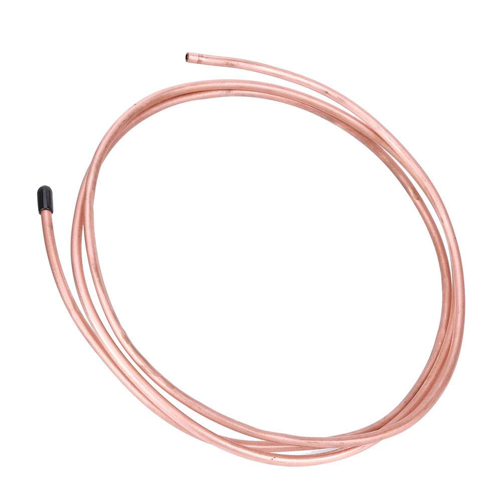 2 M Tube de cuivre souple Tuyau en cuivre Tubes à bobine souple OD 6 mm ID 4.8 mm C1100 T2 pour réfrigérateur de climatiseur