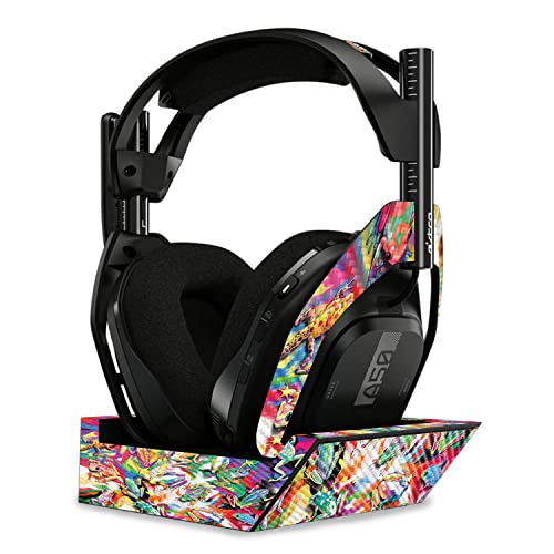 Image of MightySkins Carbon Fiber Skin Compatible with Astro A50 Wireless Headphones + Base Station (Gen 4) - Wet Paint | Protective, Durable Textured Carbon Fiber Finish | Easy to Apply | Made in The USA