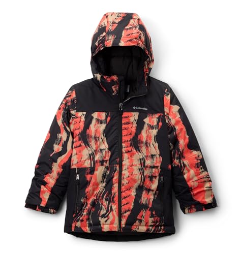 Columbia Youth Lightning Lift IV Printed Jacket, Zing Tracks/Black, X-Large