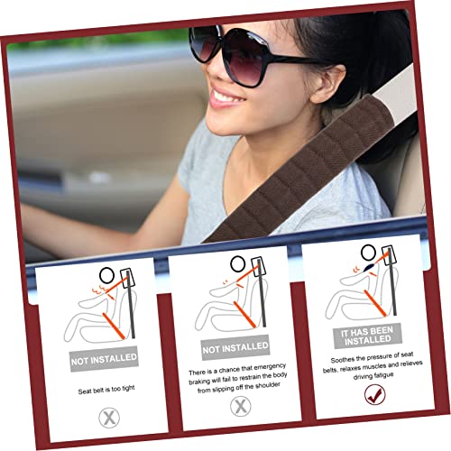 FAVOMOTO 2 Peças Ombreiras De Segurança Do Carro Capa De Cinto De Segurança Para Carro Para Cinto De