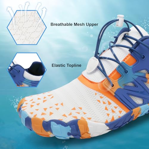 Image of XIHALOOK Athletic Hiking Water Shoes Womens Mens Quick Dry Barefoot for Beach Walking Kayaking Surfing Training