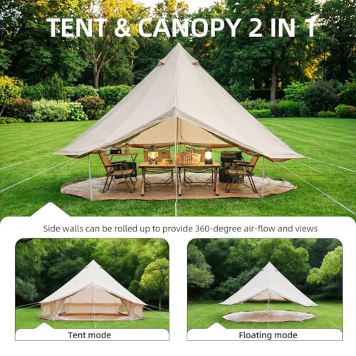 Carpa tipo campana de 16.4 pies para camping familiar miniatura 7