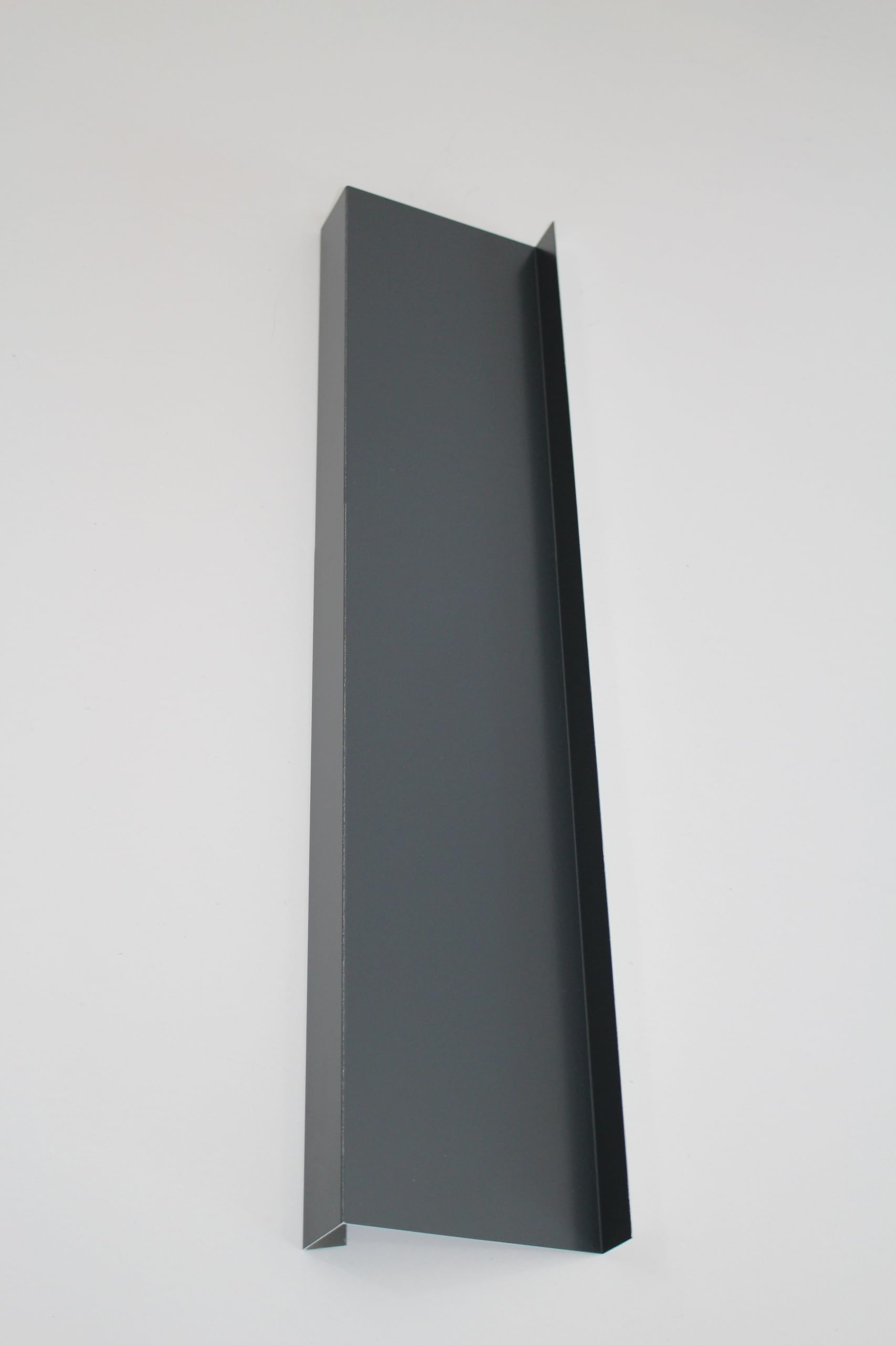 Schlögel GmbH Aluminium Tropfblech 1mm Alu Ral 7016 1500mm, 15/40/70/25 | Abschluss 5° Anthrazitgrau, T=50-400mm Ausladung wählbar, Anschraubsteg 25mm, gekantete Ausführung