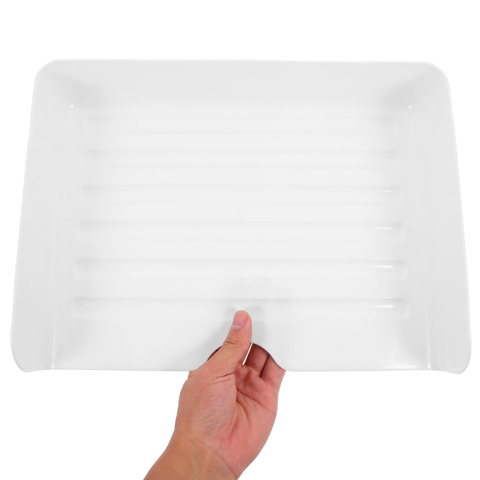 PRETYZOOM 4 Stück Stapelbare Büropapier Organizer aus Weißem Pp mit Vielseitigem Stauraum und Modernem Design für Schreibtisch und Büroorganisation