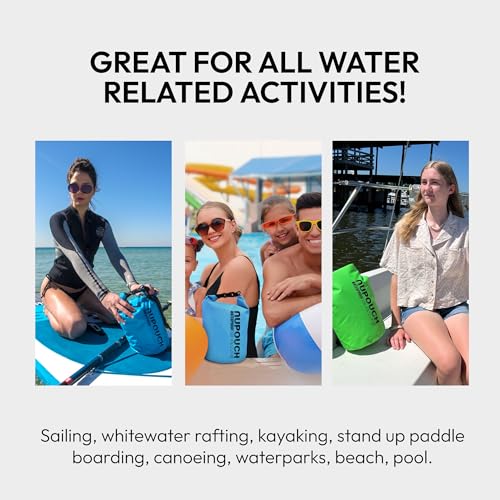 Nupouch Bolsa Seca Impermeable: 10 Litros Bolsa de Almacenamiento Ligera con Cierre Roll Top para Viaje, Natación, Paseo en Barco, Kayak, Camping o Playa miniatura 4