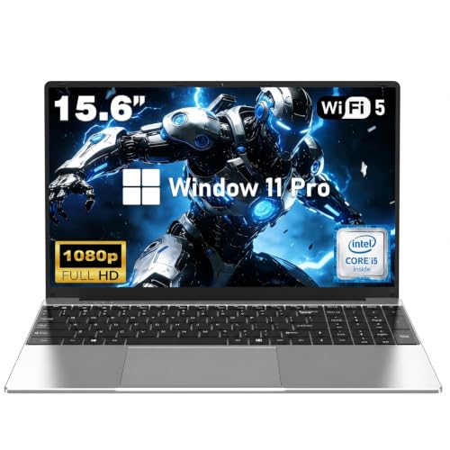 Image of FUNYET 2026 Business Laptop, 15.6 Inch Laptop Computer Windows 11 Pro, 16GB RAM 512GB SSD, Int Core i5 Processor(Up to 3.2GHz), 2-Year Warranty, Backlit Keyboard, Bluetooth, MINI HDMI, FHD 1080P