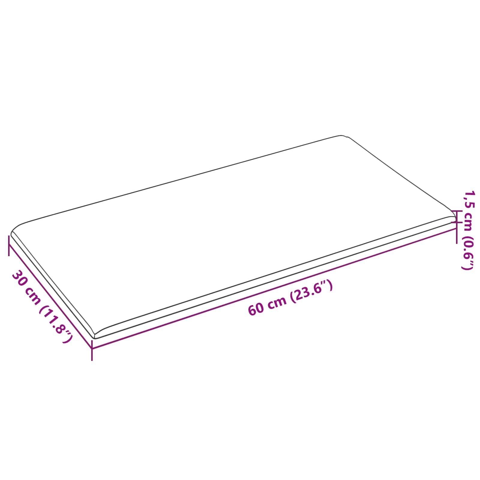 Cabeceros de pared, 12 unidades, tela azul, 60 x 30 cm, diseño moderno para dormitorio, decoración de pared, diseño rectangular, para salón, dormitorio, pasillo con marco de madera, fácil