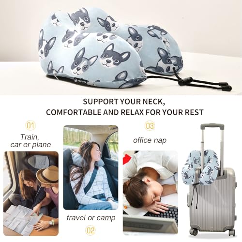 Almohada viscoelástica cuello tamaño único multicolor miniatura 3