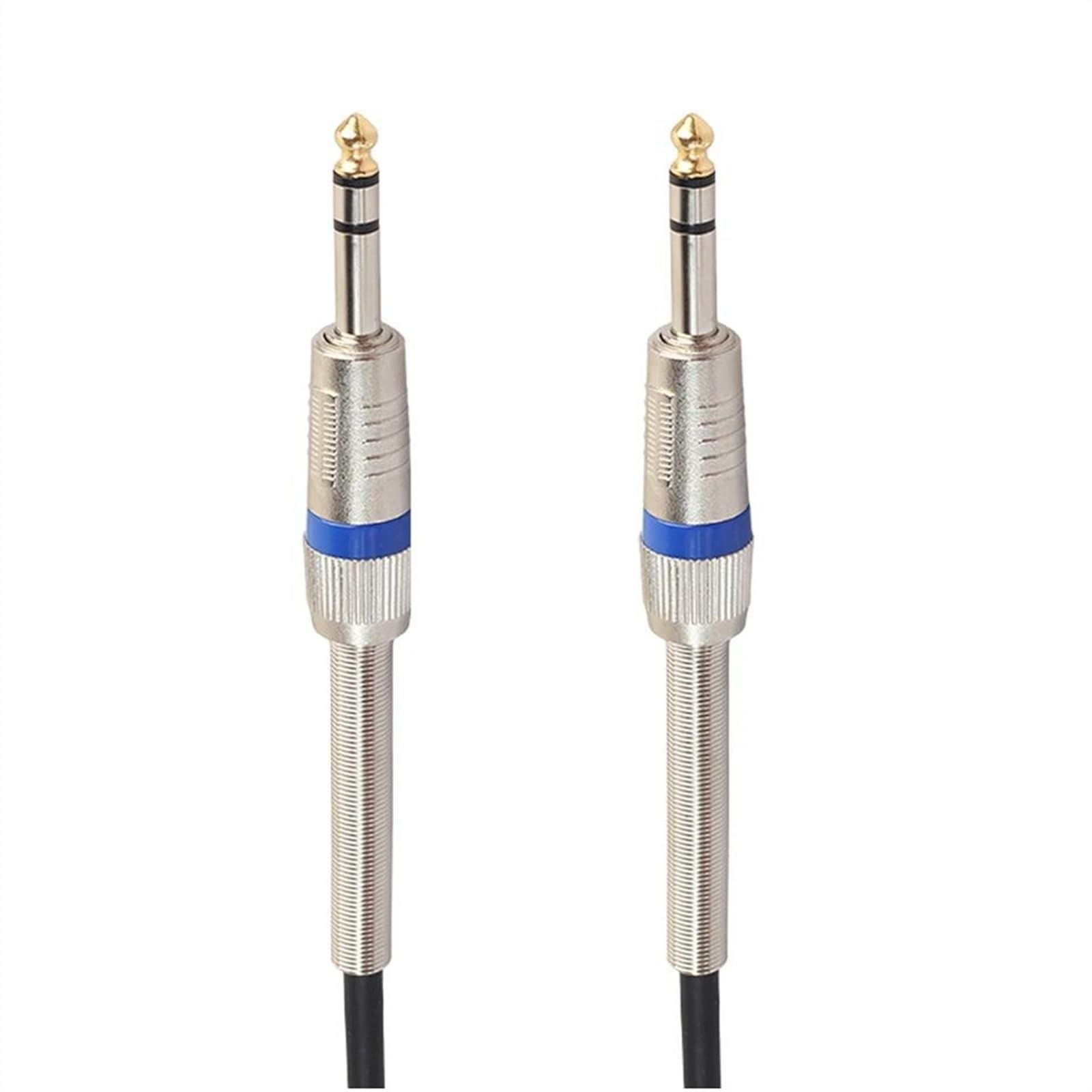 Cavo audio per chitarra Cavo audio da 6,35 mm maschio a for amplificatore mixer for chitarra con bobina a molla nero blu 1,8-10 m(10m)