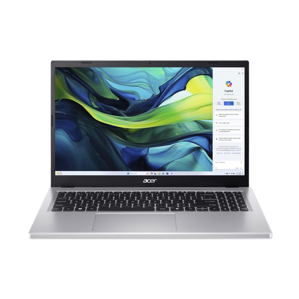 acer Aspire Go 15 AG15-42P, Ordenador Portátil 15.6" Full HD (AMD Ryzen 7 5825U, 32 GB RAM, 512 GB SSD, AMD Radeon Graphics, Windows 11 Home), Color Plata, Teclado QWERTY Español