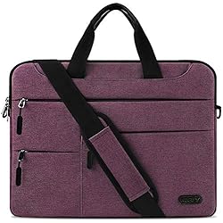 Maletin Portatil 15.6 Mujer NUBILY Maletin Ordenador Portatil 15,6 Pulgadas Hombre Mujer Bolso Bandolera Impermeable para portátiles Protectora Compatible Trabajo Grande Bolsa Rojo