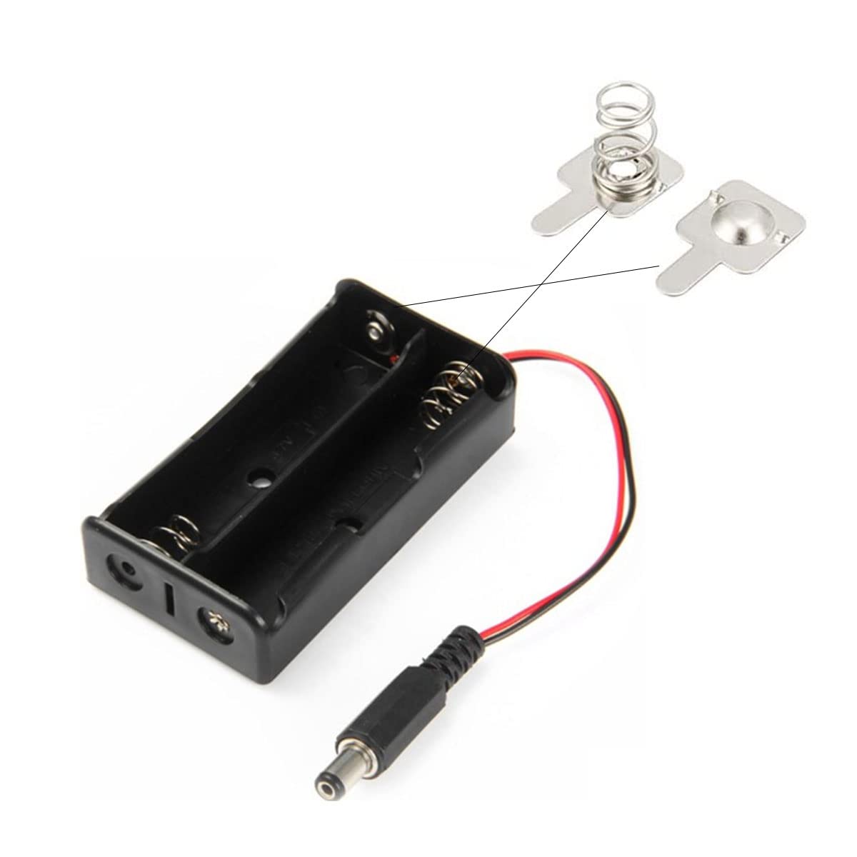 Kit Di 20 Paia Di Piastre A Molla Per Batterie AA/AAA – Contatti In Metallo Argentato Per Telecomandi E Caricabatterie (14x12.8mm)
