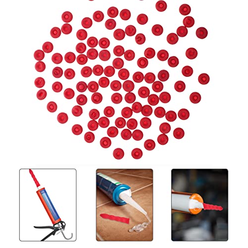 Hemobllo 50pcs Red Caulk Sealer Saver Caps miniatura 6