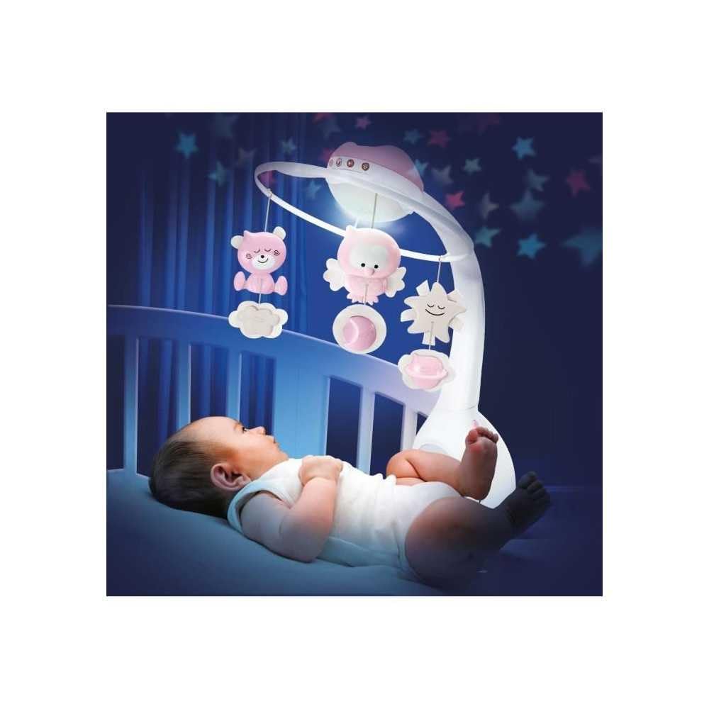 Infantino 3w1 Projektor Muzyczna Karuzela różowa 4914