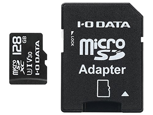 I-O DATA microSD[J[h 128GB MSDU13-128G (UHS-I/UHSXs[hNX3/VideoSpeed/Class30Ή)