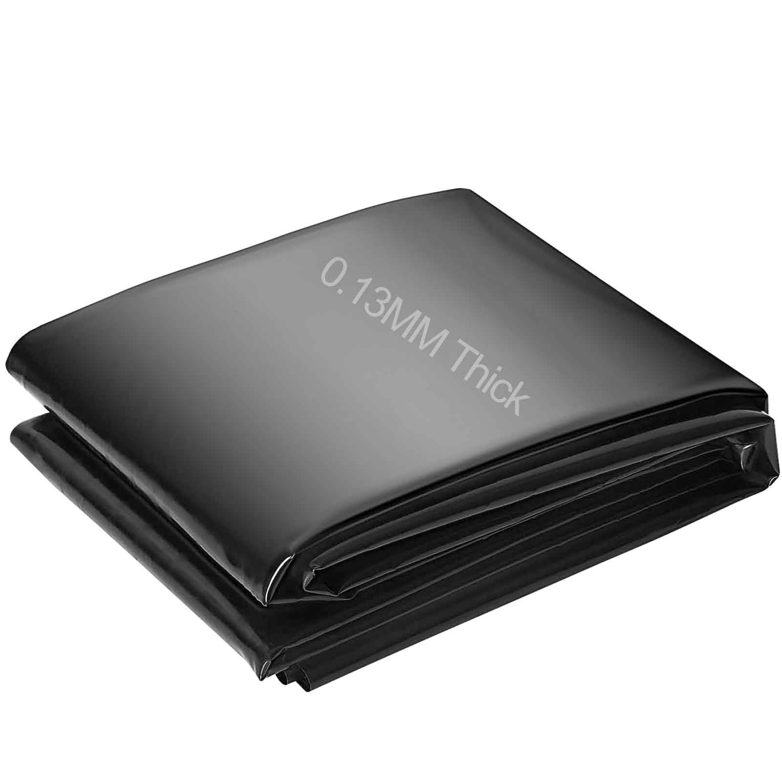 DMCHENGMA Outdoor HDPE Pond Liner 0.13mm Thick 1x8m 2x3m 3x4m 4x5m 5x6m 6x7m 7x8m Garden Pools Underlayment Membrane Reinforced Fish Pond Liners Black Skin Pad(3x12m(9.8x39.3ft))