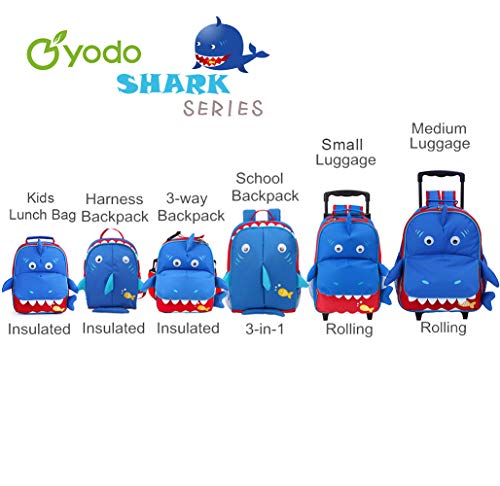 Yodo 3-Way Kids Suitcase Luggage or Toddler Rolling Backpack with wheels - Image 7