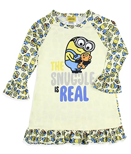 Despicable Me Toddler Girls' Minions Snuggle Sleep Pajama Dress Nightgown3