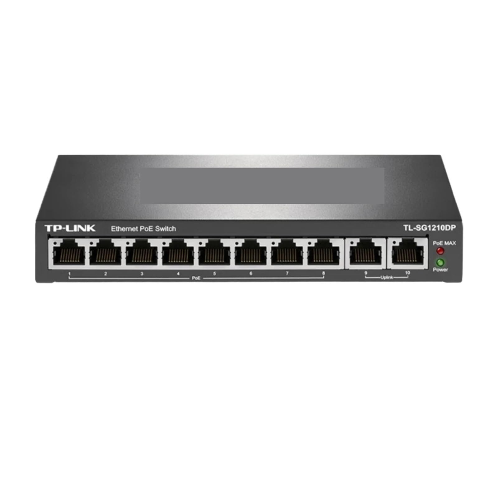 Stazione di Ricarica USB, Switch Gigabit Poe A 8 Porte Uplink da 2 A 10 Splitter di Rete | 1000M, supporto VLAN TL-SG1210DP per streaming di giochi e registrazione multi-sorgente