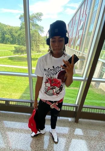 Image of DopeSkill Graphic Tee Flu Game 12s Hip Hop Streetwear Hypebeast Unisex Drippy T-Shirt Sneaker Colour Matching Shirts Stressless (Black - L)