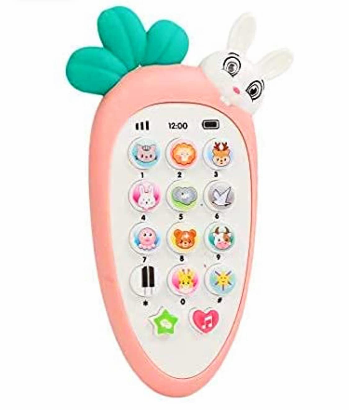 BELOXY Smart Phone Cordless Feature Mobile Phone Toys Mobile Phone for Kids Phone Small Phone Toy Musical Toys for Kids Smart Light Birthday Gifts for Boys, Girls -Kimi Rabbit Phone (‎Multicolor) (B09MF4WB32) Amazon Price History, Amazon Price Tracker
