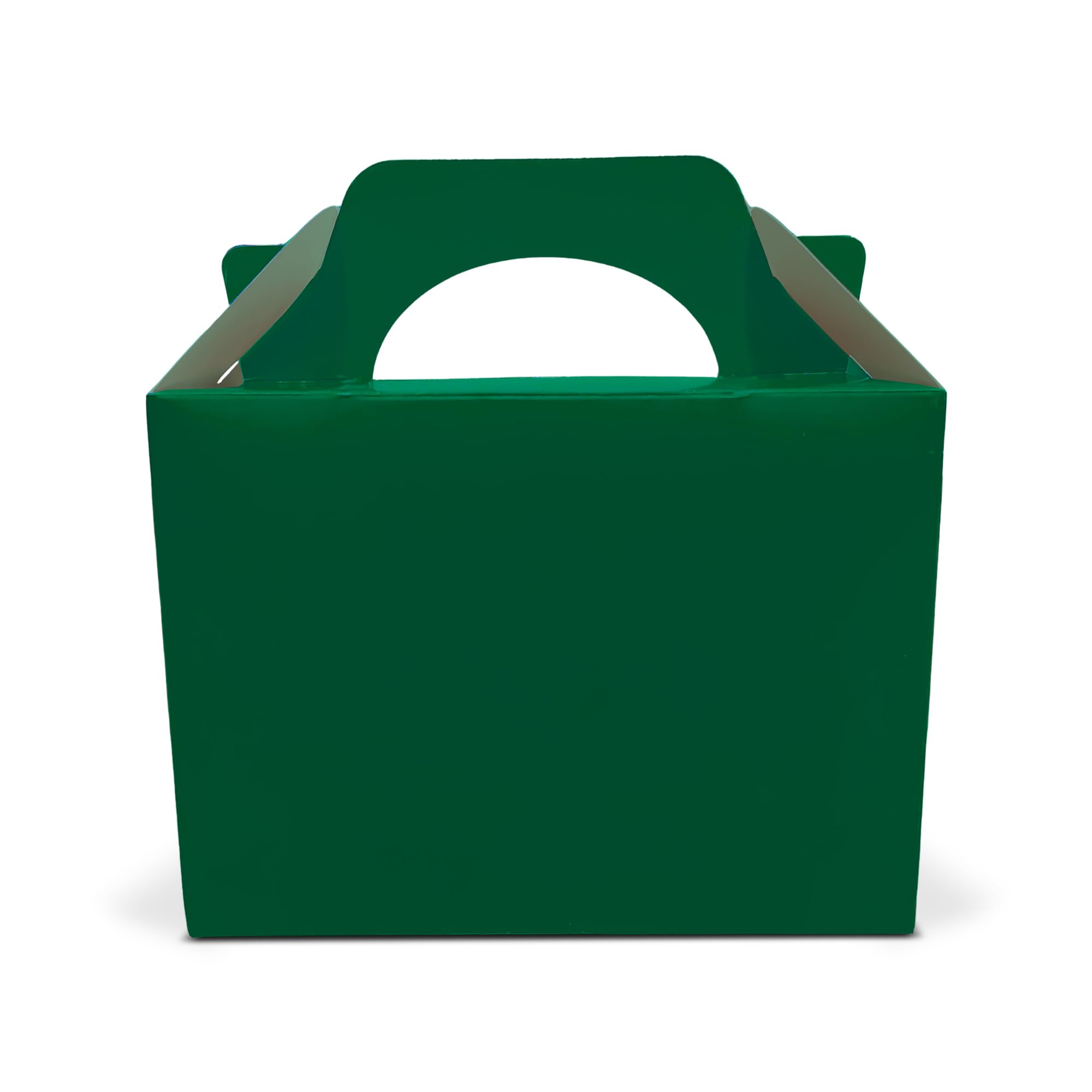 Lotus 15-Pack Children's Plain Colored Party Boxes - Carry Food, Fun Picnic, Birthday Celebration, Wedding,Halloween Trick or Treat Box-Versatile, Durable & Stylish for Memorable Events(Forest Green)