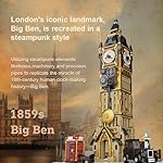 BRICKKK Architecture Big Ben Building Set - Steampunk Clock Tower Construction Kit for Adults and Teens, Famous Landmarks London Model, Collectible Building Bricks Toys - Image 2