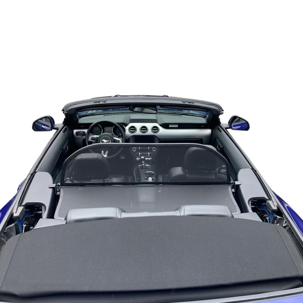 Aperta Filet Coupe-Vent Compatible avec Ford Mustang Noir Filet Anti-remous 100% sur Mesure OEM Qualité Windschott fabriqué aux Pays-Bas
