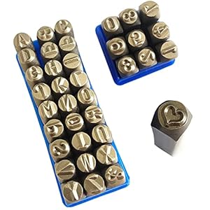 Coyoax ZMGY-2024 37 Stück Metallstempel Set