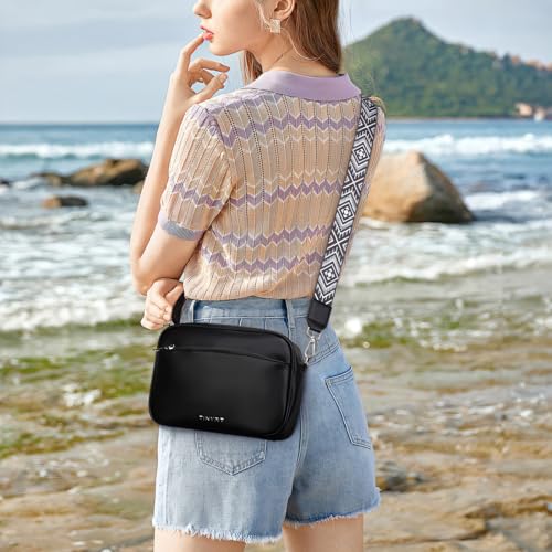 TINYAT Crossbody Bag for Women Small Cross body Purse With Adjustable Wide Strap Women Shoulder Handbags Purse2