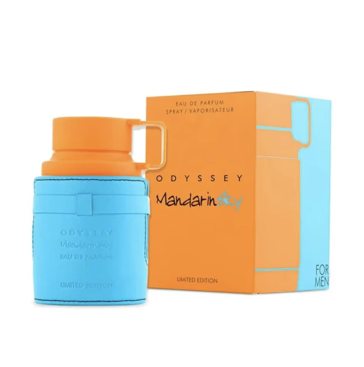 Perfume Odyssey Mandarin Sky Original 100ML, Perfume Árabe de Larga Duración, Eau De Parfum Importado desde E.A.U, Incluye Atomizador 5ML, Aroma Cítrico-Amaderado con Notas Exóticas (Mandarin Sky)