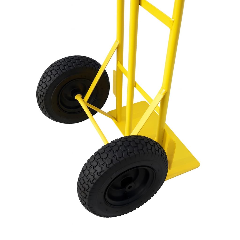 TREPPE Carro de Carga 150 kg, Carretilla de Mano con Ruedas Neumáticas 250×90 mm para Almacén, Taller y Mudanzas