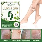 Foot Peel Mask 3 Pack， Exfoliator Peel Off Calluses Dead Skin Callus Remover，Soft Smooth Touch Feet-Men Women (Tea Tree) - Image 3