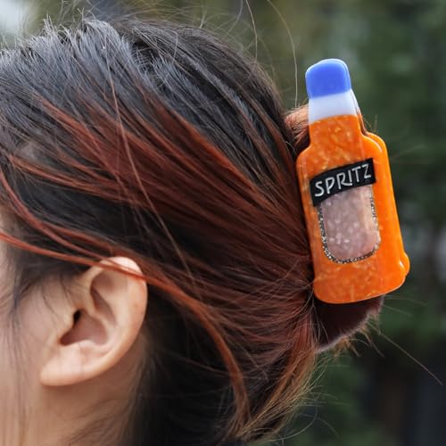 Spritz Personalised Acetate Hair Claw Clip Gift for Women Wine Bottle Clip, 1 Piece