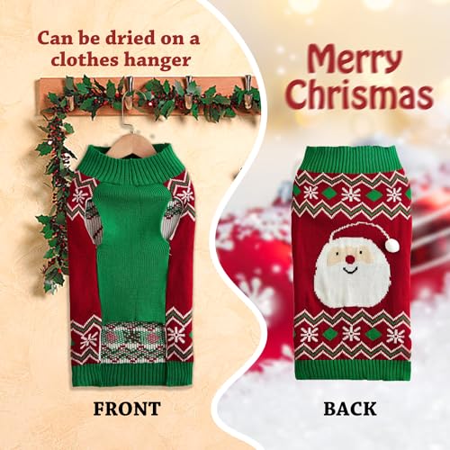 Small Dog Christmas Jumper, Snowman Sweaters Pet - Image 4