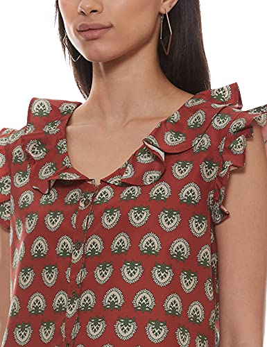 Image of Desi Belle Women's Regular Tops (DBCTTP-6 Maroon XXL)