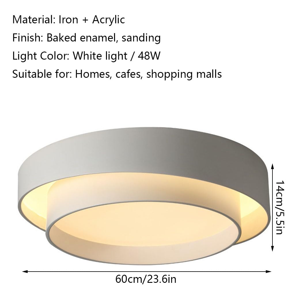 Plafoniera Rotonda Non Dimmerabile Lampada Da Soffitto A LED Dal Design
