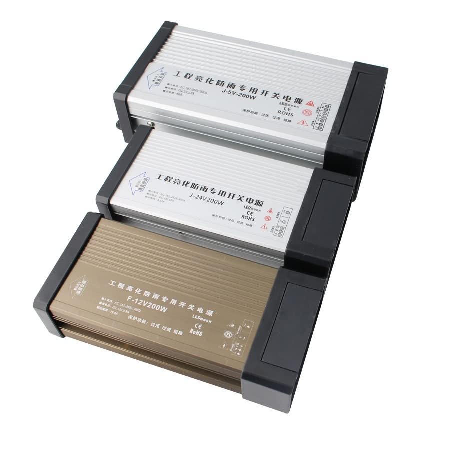 1 2V 500W Fuente de alimentación SMPS 5V 12V 24V 100W 200W 300W 400W 500W 220V for 5V 12V 24V Suministro de energía a Prueba de Lluvia al Aire Libre (Color : 5V 70A 50W)